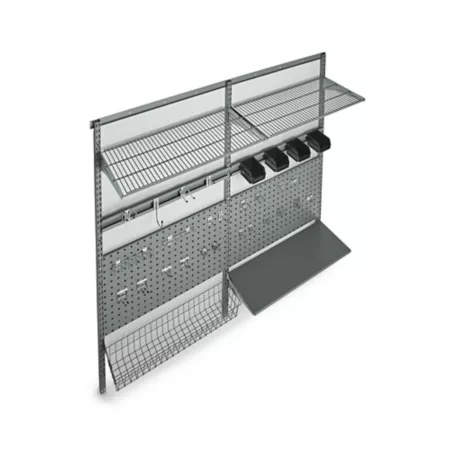 Triton Products 66" x 63" LocBoard Wall Storage System Mounted Garage Shelves