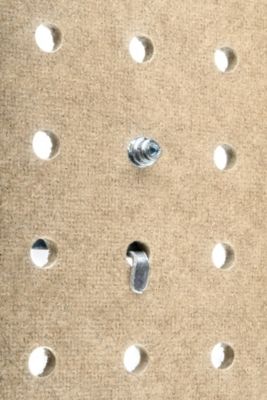 Image showing  24 in. x 48 in. Tempered Wood Blissful Heavy-Duty Round Hole Pegboards, White Custom Painted, 4 pc., TPB-4W