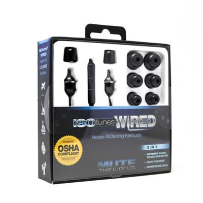 Image showing 7 th ISOtunes Wired Hearing Protection Headphones, Black