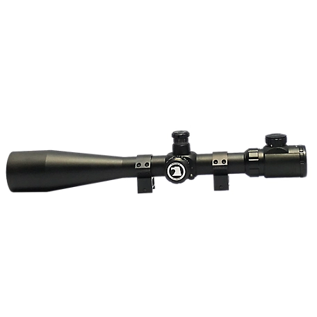 Osprey Global 10x-40x 50mm Illuminated Mil-Dot Reticle 30mm Tube Tactical Rifle Scope, 1/8 in. MOA