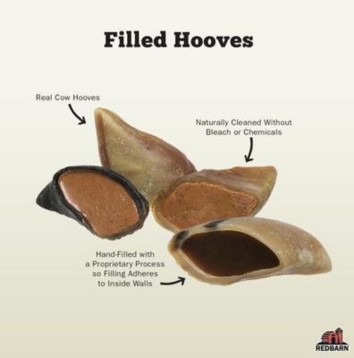 Image showing  Cheese and Bacon Filled Hooves Dog Chew Treat