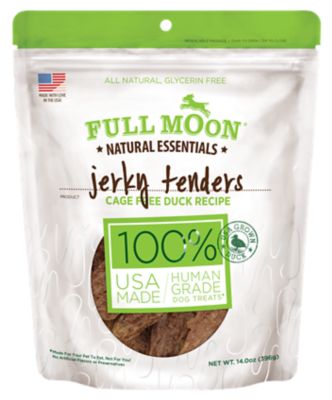 Full Moon Essentials Duck Jerky Tenders Dog Treats, 14 oz. Fancy Dog Jerky