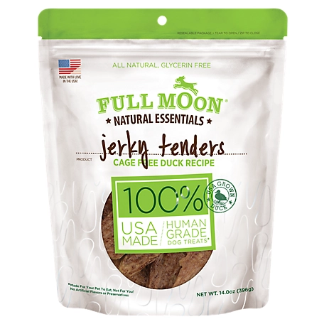 Full Moon Essentials Duck Jerky Tenders Dog Treats, 14 oz.
