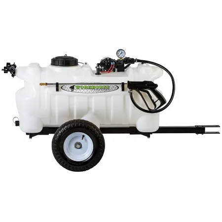 WorkHorse Sprayers 25 gal Towable trailer sprayer without boom 2 nozzles 12 V Tow Behind Sprayers