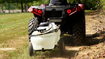 Image showing  25 gal. 2-Nozzle 12V Boomless Trailer Tow-Behind Sprayer