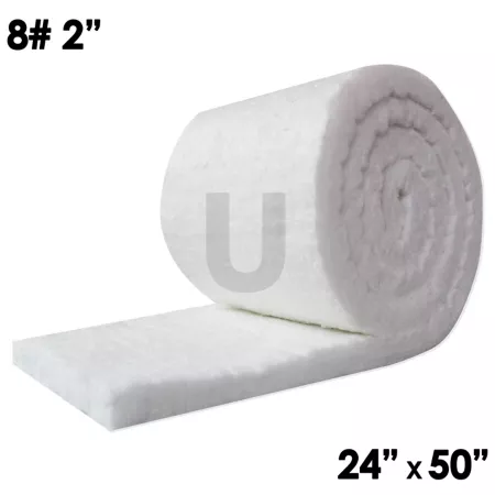 UniTherm R-5 faceless ceramic fiber insulation blanket roll 2 in x 24 in x 50 in. Pump Parts & Accessories