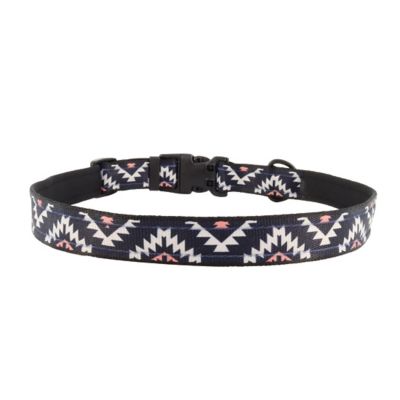Image showing  Adjustable Cushioned Dog Collar, Navy Southwest
