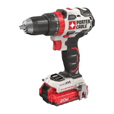 PORTER-CABLE 20V Max 1/2 in. Cordless Drill/Driver Kit, 7-2/5 in., 1,800 RPM, 3-3/10 lb.