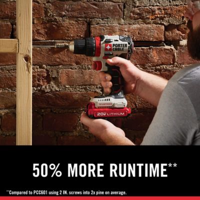 Image showing  20V Max 1/2 in. Cordless Drill/Driver Kit, 7-2/5 in., 1,800 RPM, 3-3/10 lb.