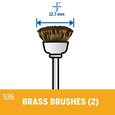 Image showing  1/2 in. Brass Brushes, 2-Pack