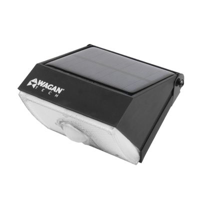 Wagan Tech 1,000 Lumen Micro Solar Wall LED Light, IP65 Rated Waterproof Battery