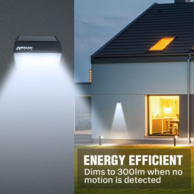 Image showing  1,000 Lumen Micro Solar Wall LED Light, IP65 Rated Waterproof Battery