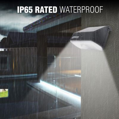 Image showing 7 th Wagan Tech 1,000 Lumen Micro Solar Wall LED Light, IP65 Rated Waterproof Battery