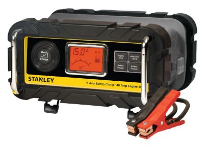 Stanley 15A 12V Automatic Battery Charger with 40A Engine Start Charger help