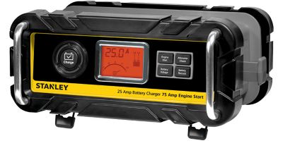 Stanley 25A 12V Automatic Battery Charger with 75A Engine Start I waited until I used the charger before I reviewed it