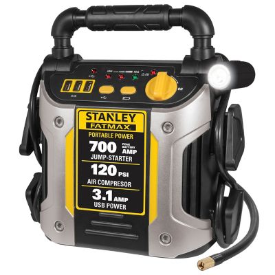 Stanley 700 Peak Amp Jump Starter with Air Compressor