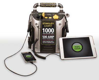 Image showing  1,000A Peak Jump Starter with 120 PSI Compressor, 500A Instant