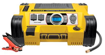 Stanley 1,400A Peak Jump Starter & Professional Power Station with 500 Watt Inverter & 120 PSI Compressor, 12V/USB