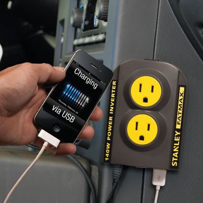 Image showing  140W AC Power Inverter with AC and USB Chargers, ETL Listed