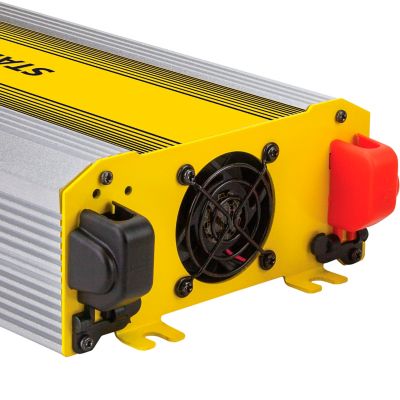 Image showing  1,000W Digital Display AC Power Inverter with USB Port, 12VDC Plug, Battery Clamps