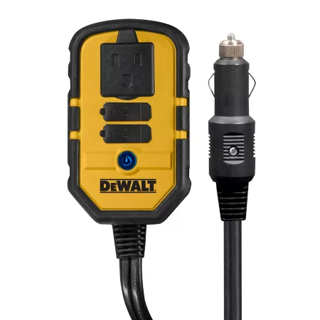 DeWALT 140W Inverter with USB with Dual USB Ports 120V Outlet Power Inverters