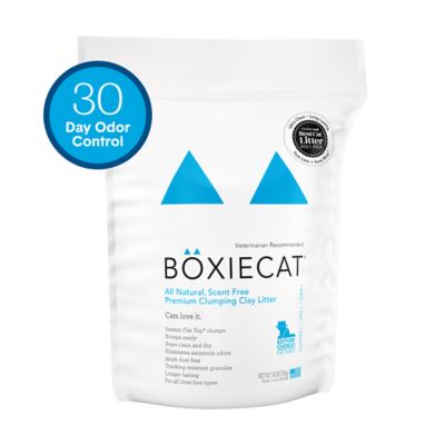 Boxiecat All-Natural Unscented Clumping Clay Cat Litter, 16 lb. Bag