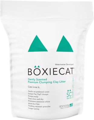 Boxiecat All-Natural Gently Scented Clumping Clay Cat Litter, 16 lb. Bag