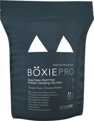 Boxiecat BoxiePro Air Lightweight Unscented Clumping Clay Deep Clean Cat Litter, 16 lb. Bag BoxiePro cat litter