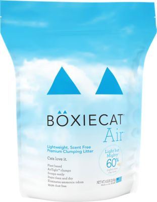 Boxiecat Air Lightweight Unscented Clumping Barley Cat Litter, 6.5 lb. Bag