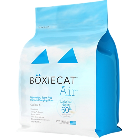 Boxiecat Air Lightweight Unscented Clumping Barley Cat Litter, 11.5 lb. Bag