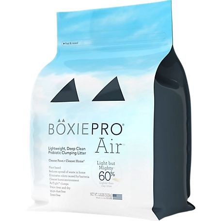 Boxiecat BoxiePro Air Lightweight Unscented Clumping Barley Deep Clean Cat Litter, 11.5 lb. Bag