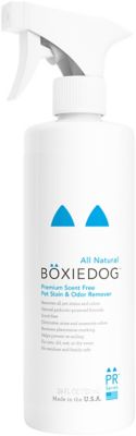 Boxiecat Boxiedog Premium Scent-Free Pet Stain and Odor Remover, 24 oz.