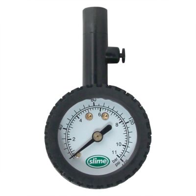Image showing  10-160 PSI High-Pressure Dial Tire Pressure Gauge with Bleeder Valve, 40 mm Shaft
