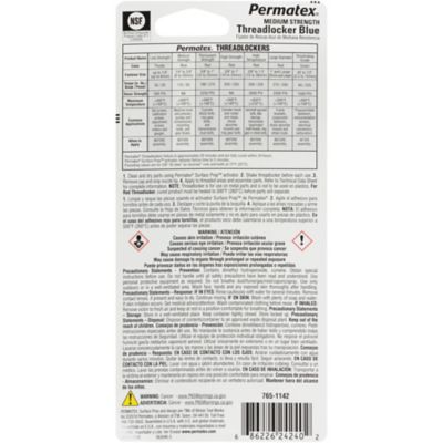 Image showing  36 mL Medium Strength Thread Lock, Black, Compatible with 1/4 - 3/4 in. Nut and Bolt Applications