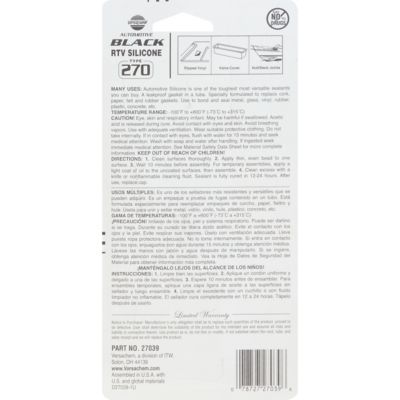 Image showing  3 oz. Black VersaChem Silicone, 300 PSI Tensile Strength, 500 PSI Intermittent Tensile Strength