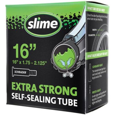 Slime Extra Strong Self-Sealing Bicycle Inner Tubes with Sealant, 16 in. x 1.75-2.125 in.