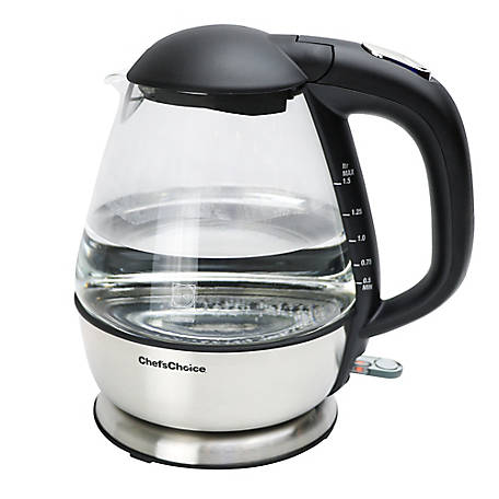 Chef'sChoice Model 680 Electric Kettle, 1.5L Capacity, Glass