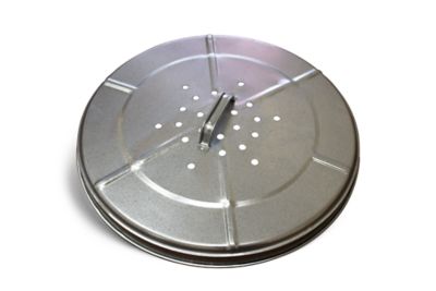 Image showing 5 th Behrens 20 gal. Galvanized Steel Outdoor Refuse/Compost Can with Lid