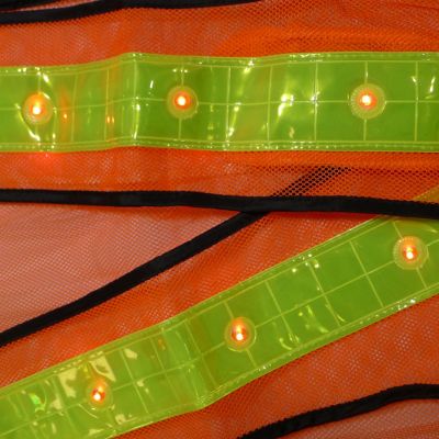 Image showing  Unisex Reflective Safety Vest with 16 LED Lights