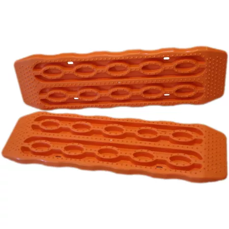 MAXSA Innovations Jumbo Escaper Buddy Vehicle Traction Mat 48 in x 14.5 in Orange 2-Pack Bed Mats