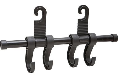 MAXSA Innovations Car Headrest Multi-Hanger with 4 Hooks, Black