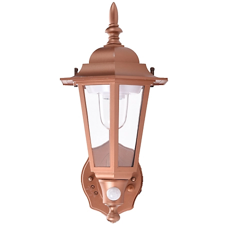 MAXSA Innovations Battery-Powered Motion-Activated Wall Sconce with LED Light, Bronze, Plastic