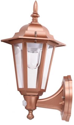 Image showing  15 in. Battery-Powered Outdoor LED Motion-Activated Wall Sconce, Bronze
