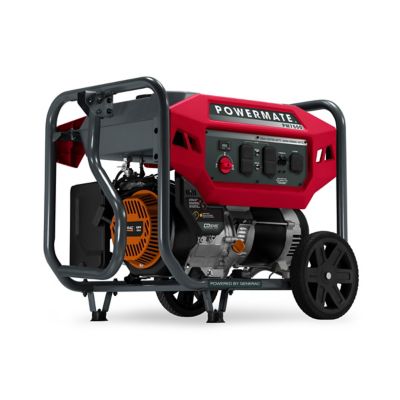 Powermate 6,000 Watt Gas-Powered PM7500 Portable Generator with CO-Sense, 50 State / CARB Compliant