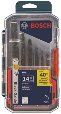 Bosch 14 pc. Black Oxide Drill Bit Set