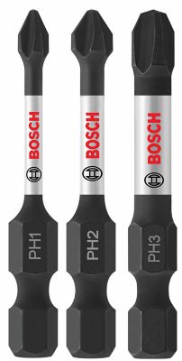 Bosch 3 pc. Impact Tough Phillips Variety Bit Set, 2 in.