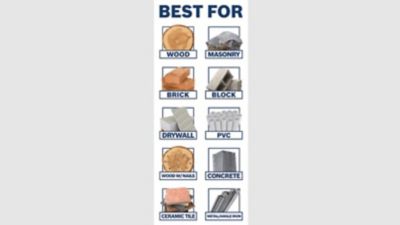 Image showing  5 pc. Multi-Material Drill Bit Set