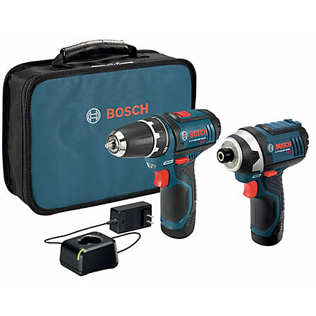 Bosch 12V Max 2-Tool Combo Kit with Two 2.0Ah Batteries
