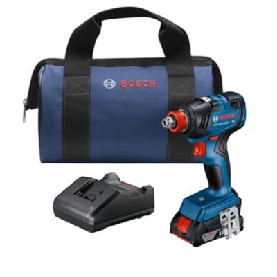 Bosch Cordless 18V Brushless Socket Ready Impact Driver, 2.0 Ah Compact Battery