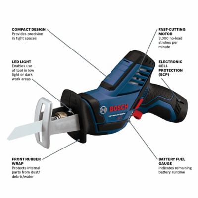 Image showing  12V Max Cordless Reciprocating Saw Kit with 2.0 Ah Battery